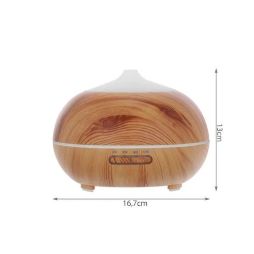 Dimenzije aroma difuzora 400 ml: promjer 16,7 cm, visina 13 cm