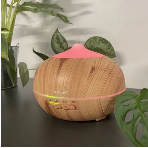 Aroma difuzor 400 ml s ružičastim LED svjetlom