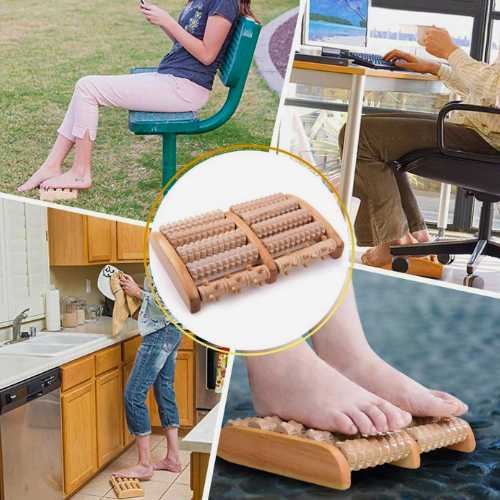 Drveni valjak za masažu stopala 