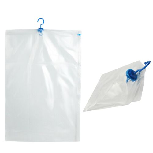 prazna viseća vakuumska vreća za odjeću s vješalicom i ventilom