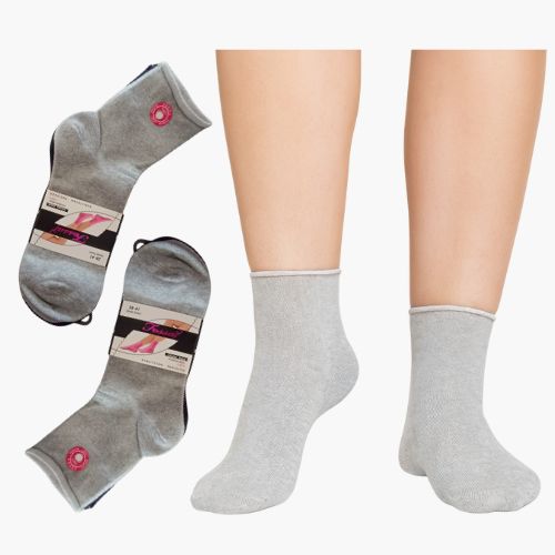 Pakiranje ženskih bešavnih čarapa bez ruba - 2x3 para s prikazom nošenja