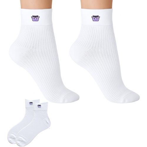 ženske prozračne čarape - bijeli par