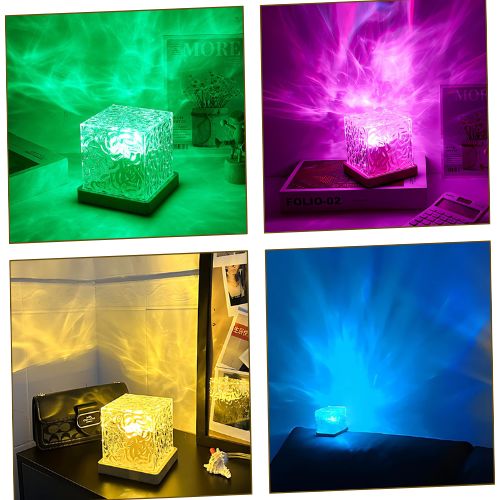 RGB ambijentalna lampa u četiri različite boje: zelena, ružičasta, žuta i plava