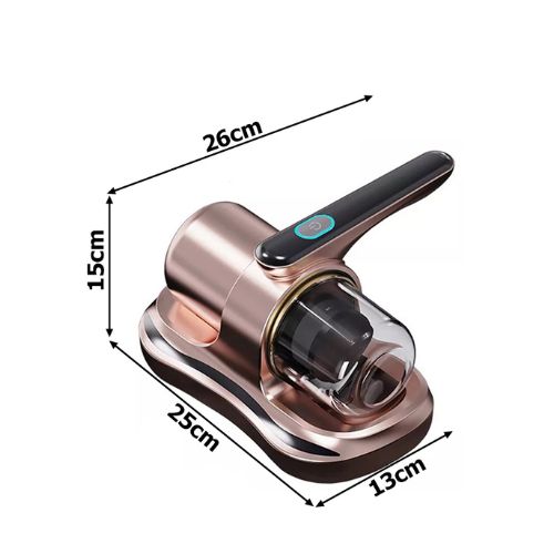 Dimenzije ručnog usisavača protiv grinja s UV lampom i HEPA filterom