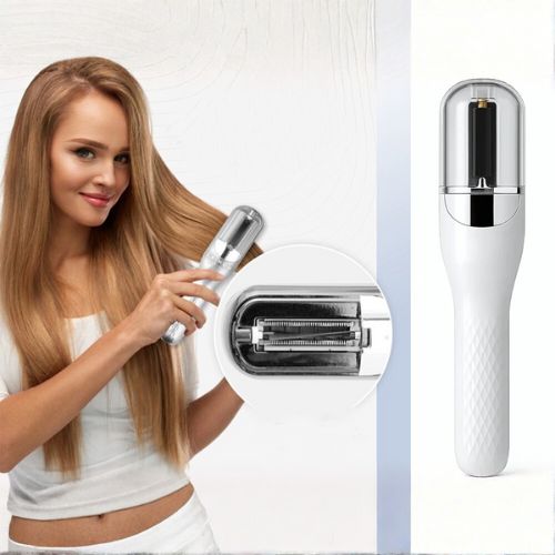 Trimer za ispucale vrhove - korištenje na kosi i detalj oštrice