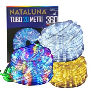 LED crijevo Nataluna 20 metara s 360 LED dioda u toploj bijeloj, hladnoj bijeloj i multicolor varijanti – idealno za unutarnju i vanjsku dekoraciju