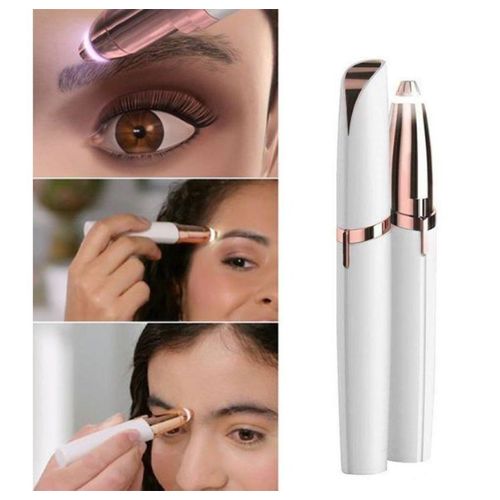 Električni trimer za obrve i lice u upotrebi za precizno oblikovanje obrva