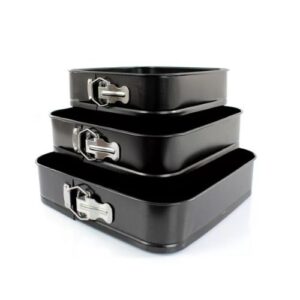 Kvadratni kalupi za torte set 3 kom s odvojivim stranicama