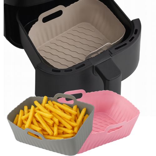 Žljebljeno dno silikonske posude za fritezu