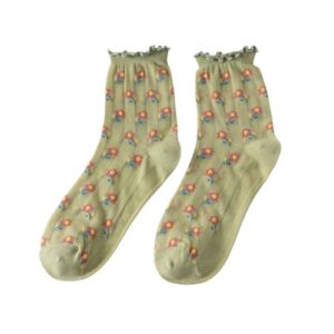 ženske čarape s cvjetnim uzorkom