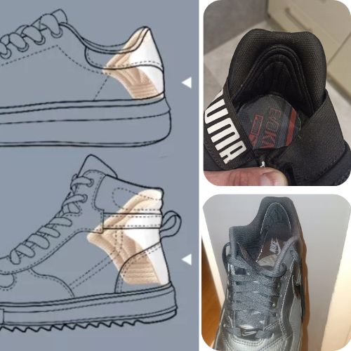 Jastučići za petu za obuću - postavljanje u cipelu