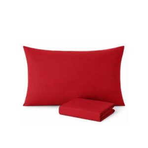 Crvene pamučne jastučnice 50x70 cm set 2 kom sa zatvaračem