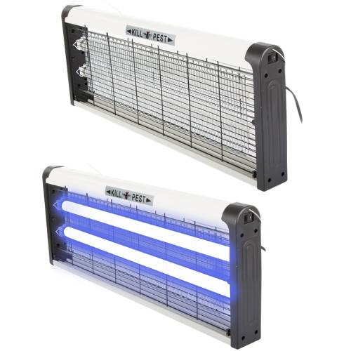 Velika UV-lampa protiv insekata u upaljenom i ugašenom stanju