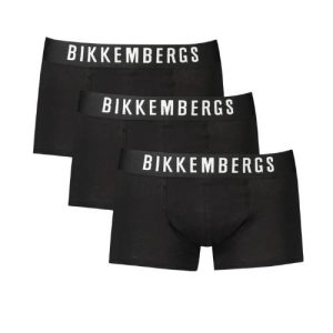 Bikkembergs muške bokserice crne 3 komada s logotipom
