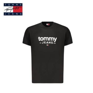 Tommy Jeans muška majica crna s velikim natpisom na prsima