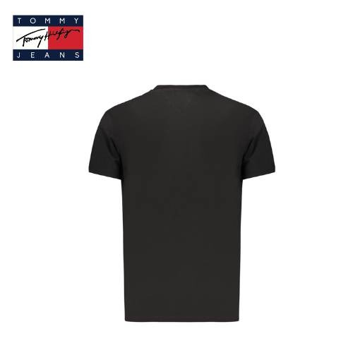 Tommy Jeans muška majica crna, pogled s leđa